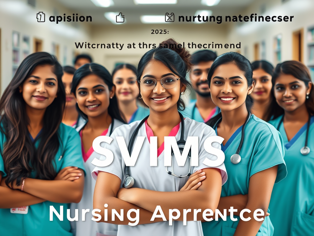 SVIMS నర్సింగ్ అప్రెంటిసెస్ రిక్రూట్‌మెంట్&nbsp;2025