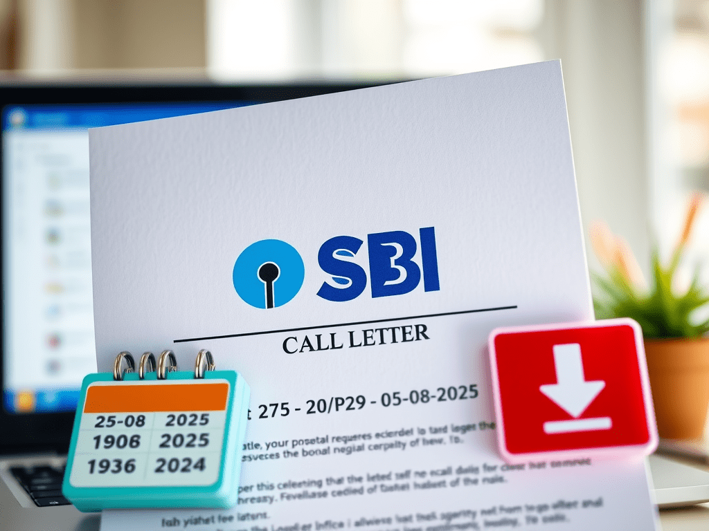BI PO పరీక్ష కాల్ లెటర్ డౌన్లోడ్ చేసుకోవడానికి చివరి తేదీ 05-08-2025