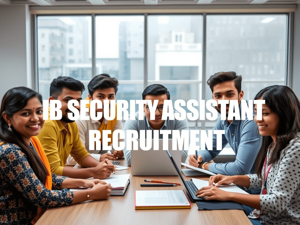 10 తరగతి పాసై తెలుగు భాష తెలిసిన వారికి ఇంటెలిజెన్స్ బ్యూరోలో సెక్యూరిటీ అసిస్టెంట్ ఉద్యోగాలు