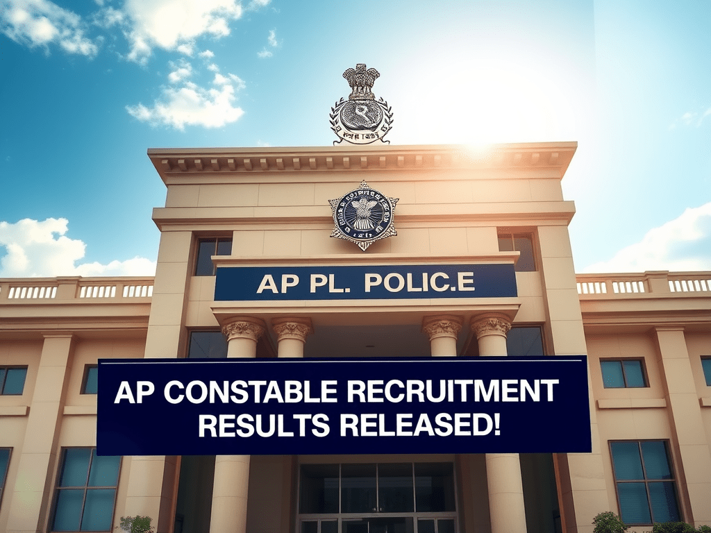 AP పోలీస్ కానిస్టేబుల్ రిక్రూట్మెంట్ ఫలితాలు విడుదల అయ్యాయి.&nbsp;చూసుకొండి.