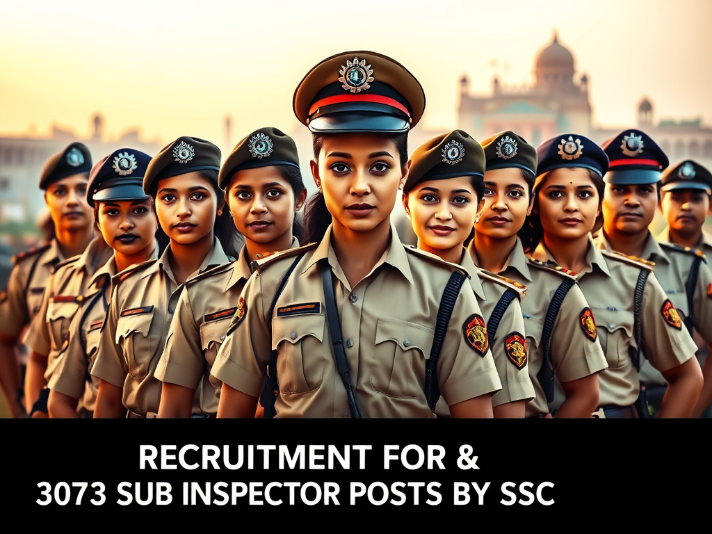 3073 సబ్ ఇన్స్పెక్టర్ ఉద్యోగాలకు SSC రిక్రూట్మెంట్ నోటిఫికేషన్ విడుదల చేసింది.చివరి తేది:&nbsp;16-10-2025