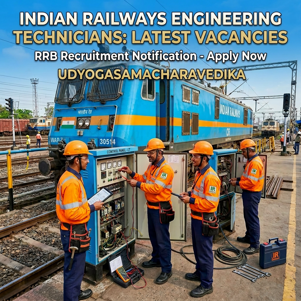 6565 టెక్నీషియన్ల ఖాళీలకు RRB సంక్షిప్త ప్రకటన విడుదల చేసింది